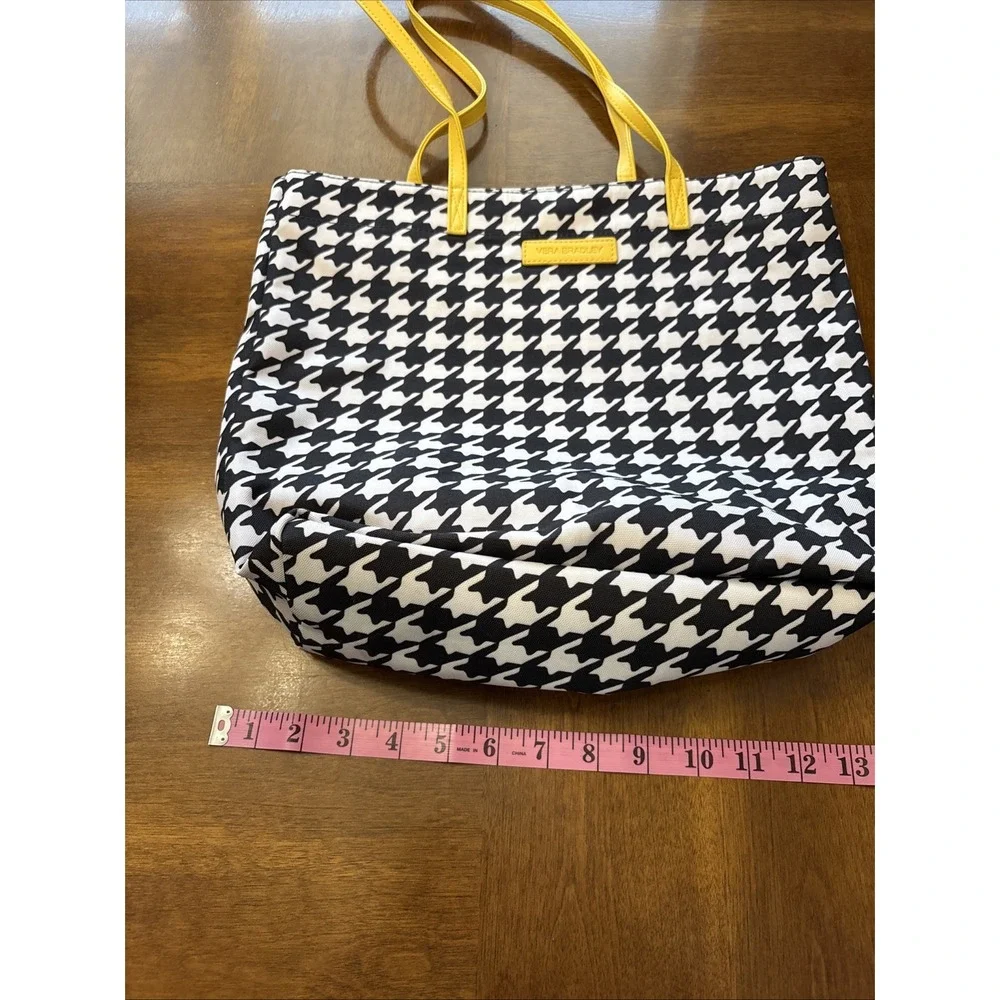 Vera‎ Bradley Hello Yellow Houndstooth Tote Bag Medium Sized